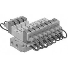 SMC solenoid valve 4 & 5 Port SYJ SS5YJ3, 3000 Series, Bar Stock Manifold, Flat Ribbon Cable